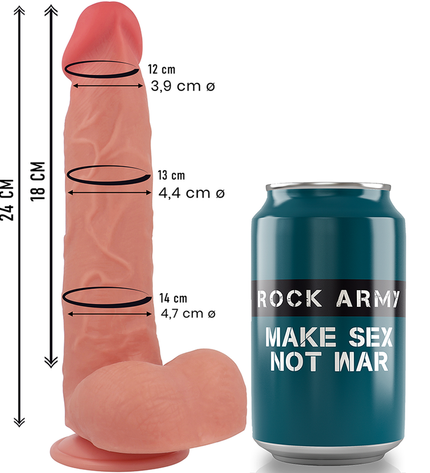 ROCKARMY - RAPTOR SILICONE LIQUIDE 24 CM -O- 4,4 CM by ROCK ARMY
