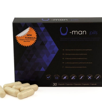 500 COSMETICS - U-MAN AUGMENTE LA TAILLE DU PÉNIS ET LA PUISSANCE SEXUELLE - 30 CAPSULES by 500COSMETICS