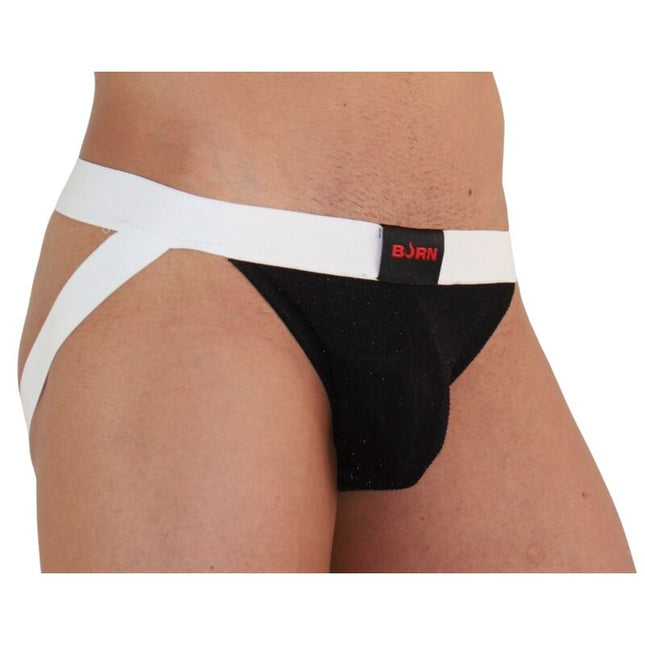 BURN - 004 JOCK NOIR BRILLANT / BLANC S by BURN