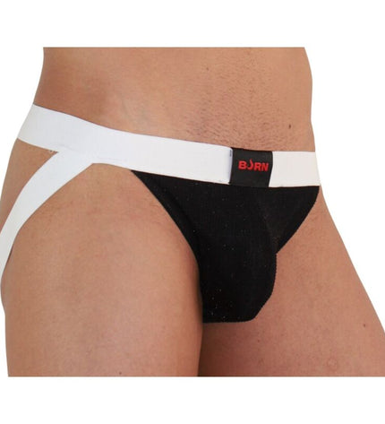 BURN - 004 JOCK NOIR BRILLANT / BLANC S by BURN