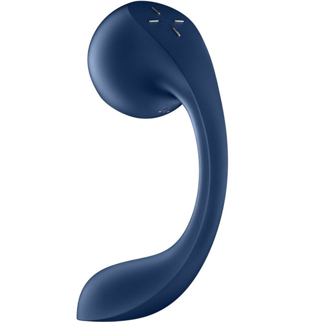 SATISFYER - PRO+ WAVE 4 STIMULATEUR POINT G ET IMPULSION D'AIR APPLICATION GRATUITE BLEU FONCÉ by SATISFYER AIR PULSE