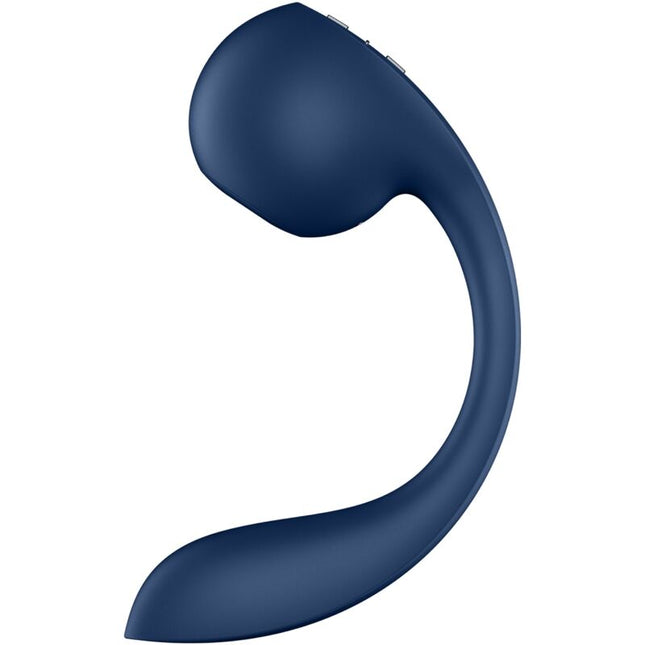 SATISFYER - PRO+ WAVE 4 STIMULATEUR POINT G ET IMPULSION D'AIR APPLICATION GRATUITE BLEU FONCÉ by SATISFYER AIR PULSE