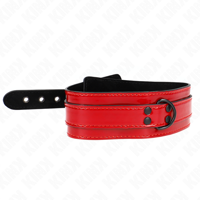 KINK - COLLIER AJUSTABLE ROUGE VIN 37,5-49,5 CM X 5 CM by KINK COLLAR & GAG