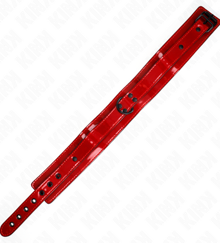 KINK - COLLIER AJUSTABLE ROUGE VIN 37,5-49,5 CM X 5 CM by KINK COLLAR & GAG