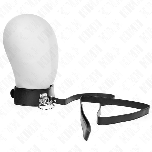 KINK - LAISSE CLOUTÉE 116 CM COLLIER AVEC SANGLE EN CUIR 50 X 5 CM by KINK COLLAR & GAG