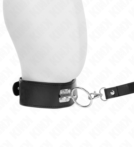 KINK - LAISSE CLOUTÉE 116 CM COLLIER AVEC SANGLE EN CUIR 50 X 5 CM by KINK COLLAR & GAG