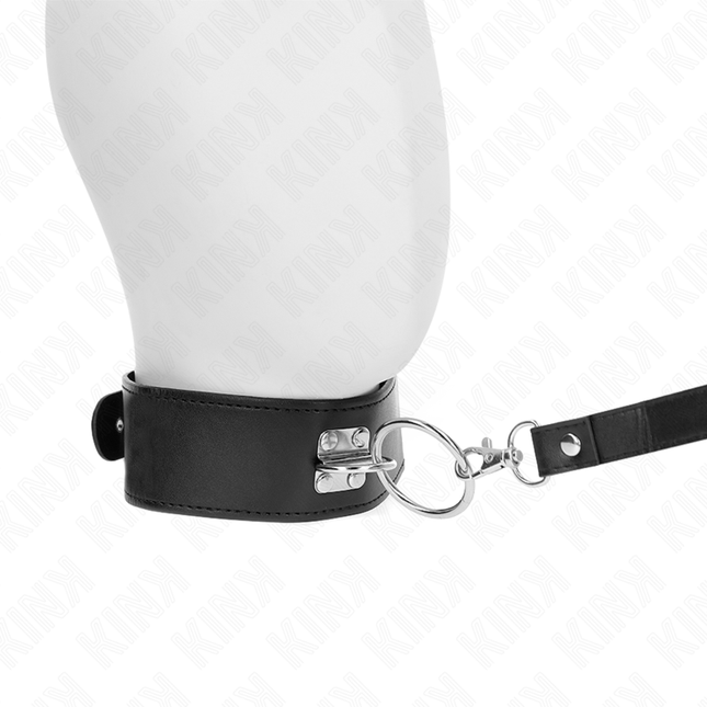 KINK - LAISSE CLOUTÉE 116 CM COLLIER AVEC SANGLE EN CUIR 50 X 5 CM by KINK COLLAR & GAG
