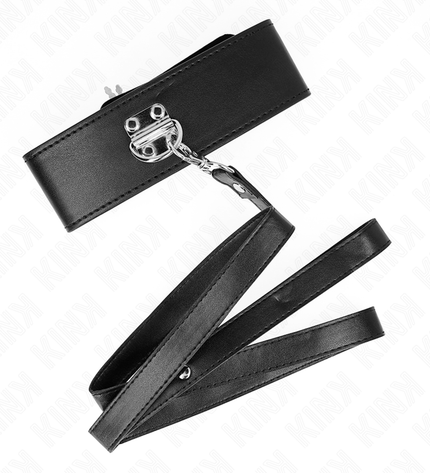 KINK - COLLIER AVEC CEINTURE 116 CM MODÈLE 2 RÉGLABLE 36-43 CM X 5 CM by KINK COLLAR & GAG