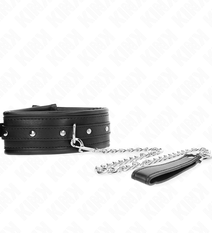 KINK - COLLIER AVEC BRACELET À BOUCLE BRILLANTE 65 CM 48,5 CM X 5,3 CM by KINK COLLAR & GAG