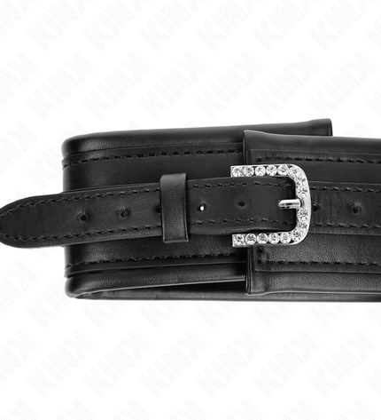 KINK - COLLIER AVEC BRACELET À BOUCLE BRILLANTE 65 CM 48,5 CM X 5,3 CM by KINK COLLAR & GAG