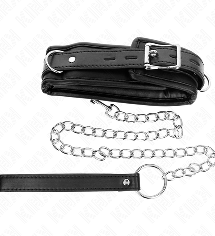 KINK - COLLIER LOURD AVEC CEINTURE 65 CM MODÈLE 1 RÉGLABLE 36,5-50 CM by KINK COLLAR & GAG
