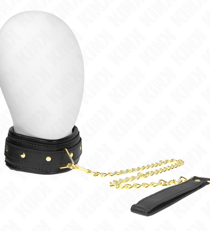 KINK - COLLIER AVEC BRACELET IMITATION CUIR ÉPONGE MODÈLE 1 RÉGLABLE 37-54 CM X 3 CM by KINK COLLAR & GAG