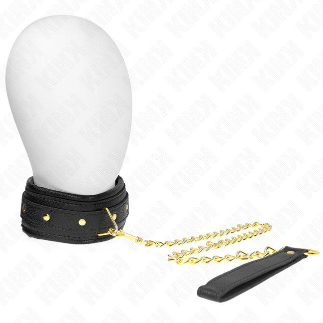 KINK - COLLIER AVEC BRACELET IMITATION CUIR ÉPONGE MODÈLE 1 RÉGLABLE 37-54 CM X 3 CM by KINK COLLAR & GAG