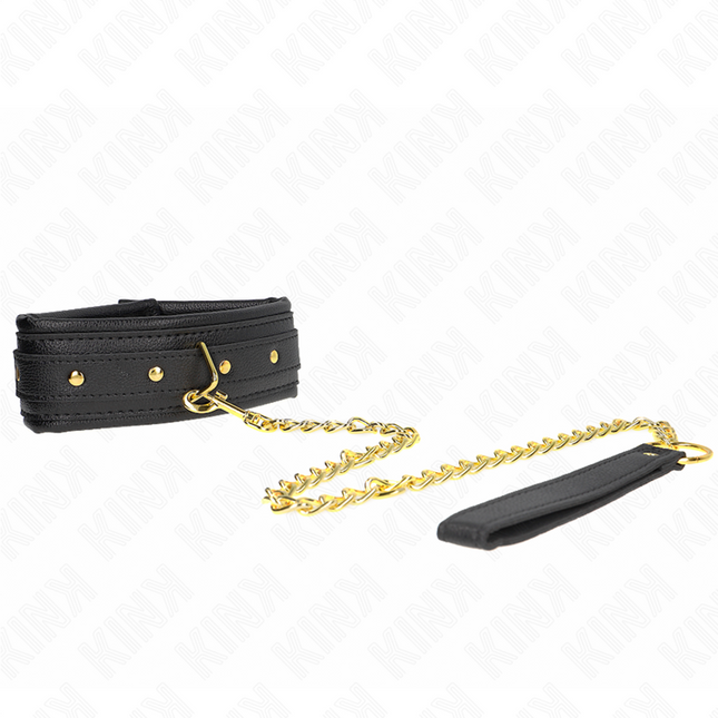 KINK - COLLIER AVEC BRACELET IMITATION CUIR ÉPONGE MODÈLE 1 RÉGLABLE 37-54 CM X 3 CM by KINK COLLAR & GAG