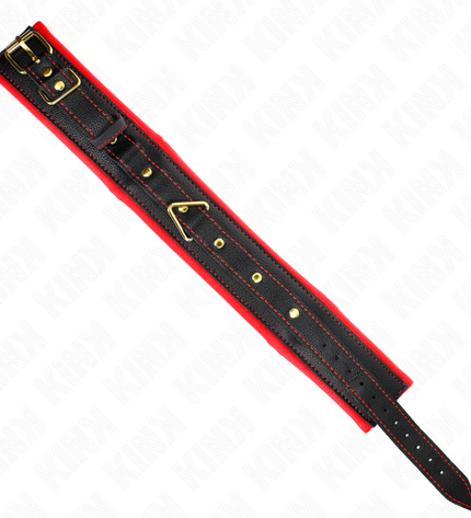 KINK - COLLIER AVEC BRACELET IMITATION CUIR ÉPONGE MODÈLE 2 RÉGLABLE 37-54 CM X 3 CM by KINK COLLAR & GAG