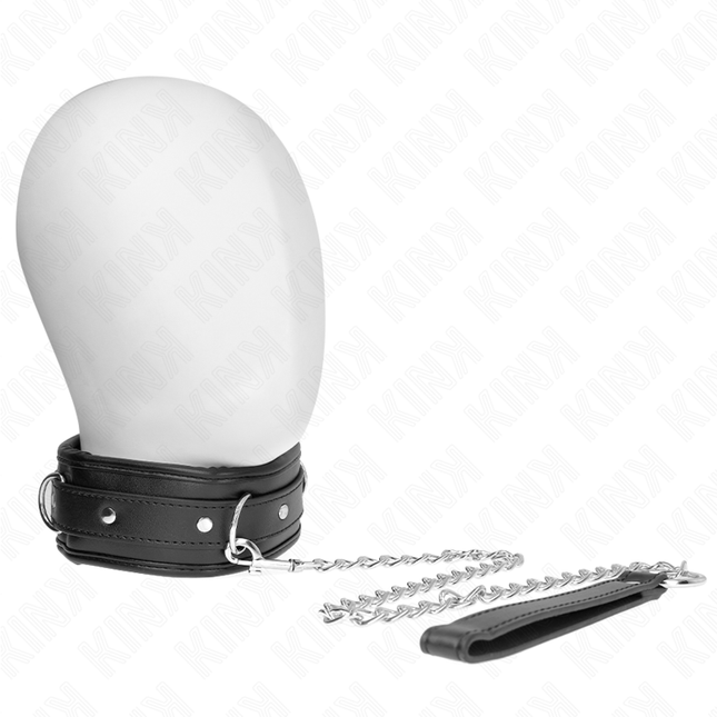 KINK - COLLIER AVEC BRACELET IMITATION CUIR ÉPONGE MODÈLE 3 RÉGLABLE 37-54 CM X 3 CM by KINK COLLAR & GAG