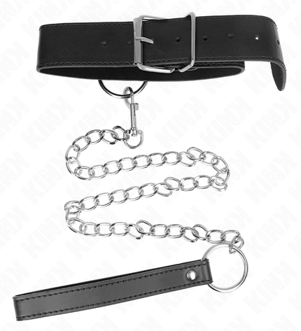 KINK - COLLIER MODÈLE BASIC AVEC LAISSE MODÈLE 4 RÉGLABLE 36-43 CM by KINK COLLAR & GAG