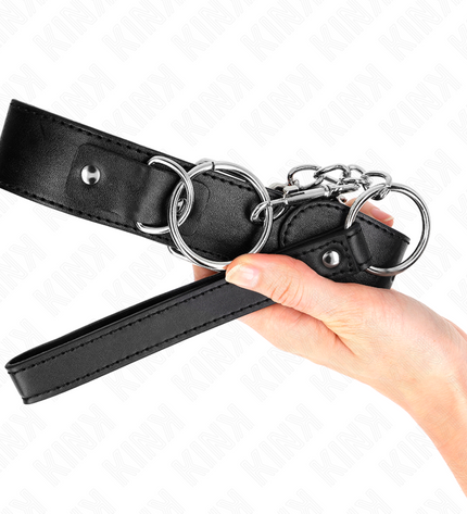 KINK - COLLIER MODÈLE BASIC AVEC LAISSE MODÈLE 4 RÉGLABLE 36-43 CM by KINK COLLAR & GAG