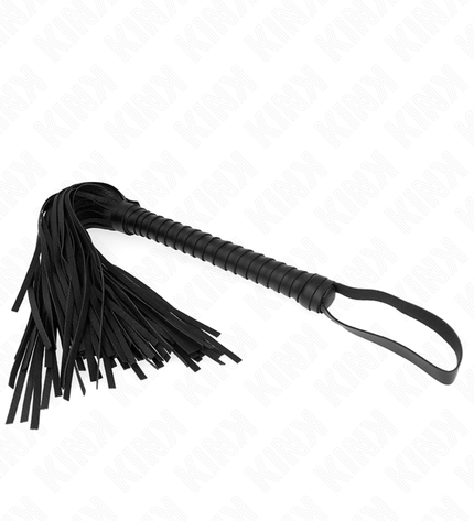 KINK - FOUET AVEC MANCHE TEXTURÉ NOIR 48,5 CM by KINK IMPACT & TOUCH