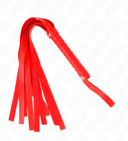 KINK - Fouet à queue large rouge 48,5 CM by KINK IMPACT & TOUCH
