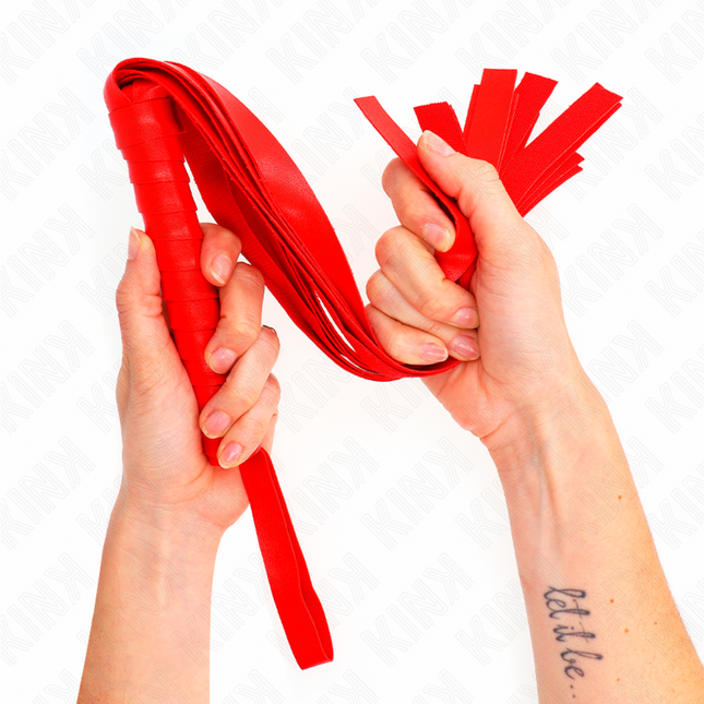 KINK - Fouet à queue large rouge 48,5 CM by KINK IMPACT & TOUCH