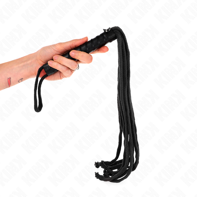 KINK - FOUET CORDE NOIRE 56 CM by KINK IMPACT & TOUCH