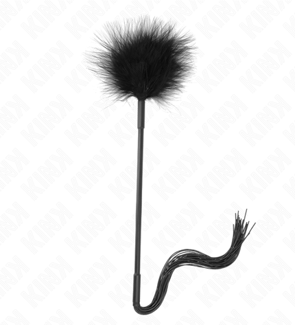 KINK - Fouet en silicone avec plumes pour chatouiller 47 cm by KINK IMPACT & TOUCH