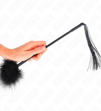 KINK - Fouet en silicone avec plumes pour chatouiller 47 cm by KINK IMPACT & TOUCH