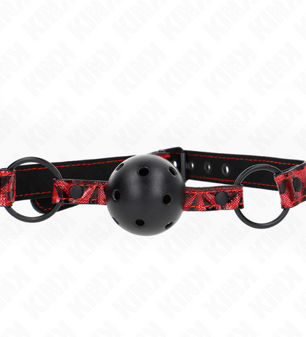 KINK - BOULE MOTIF DIAMANT 4,5 CM GAG MODÈLE 2 64,5 CM RÉGLABLE 42-60 CM by KINK COLLAR & GAG