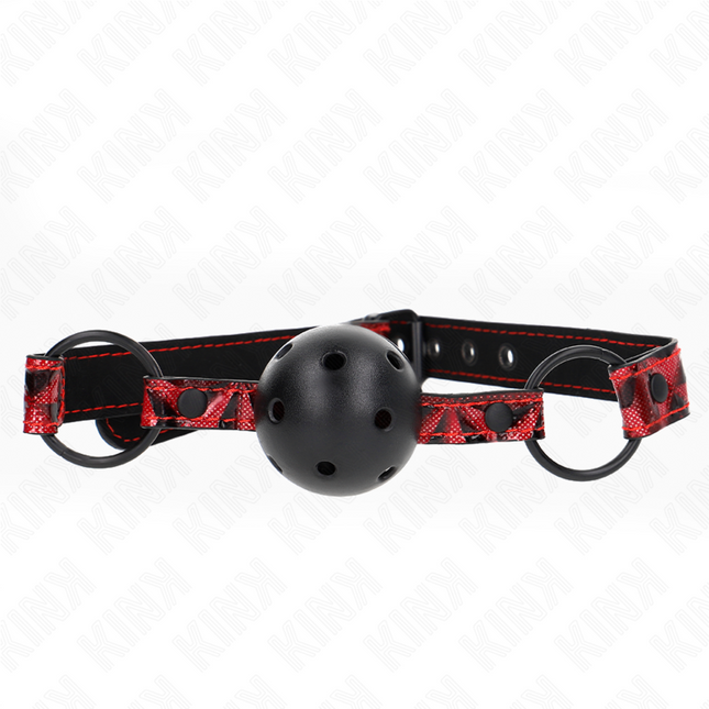 KINK - BOULE MOTIF DIAMANT 4,5 CM GAG MODÈLE 2 64,5 CM RÉGLABLE 42-60 CM by KINK COLLAR & GAG