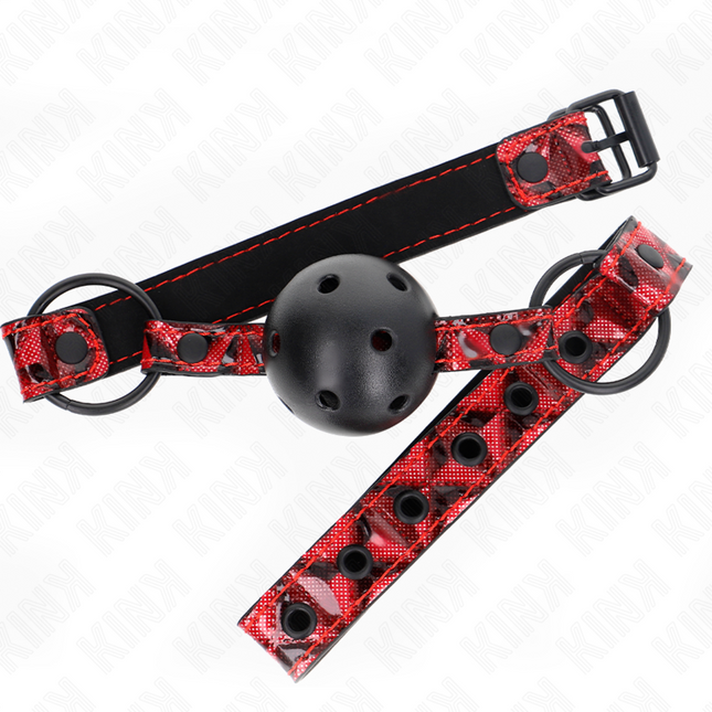 KINK - BOULE MOTIF DIAMANT 4,5 CM GAG MODÈLE 2 64,5 CM RÉGLABLE 42-60 CM by KINK COLLAR & GAG