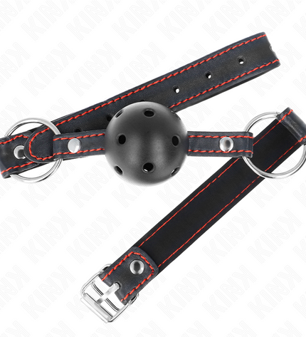 KINK - BAG-BALLE CREUX DUR NOIR MODÈLE 2 65 x 2,5 CM by KINK COLLAR & GAG