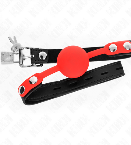 KINK - BÂTON EN SILICONE 4 CM AVEC SERRURE 60 x 2 CM by KINK COLLAR & GAG