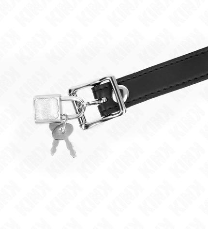 KINK - MODÈLE 1 BILLE EN SILICONE 4 CM BAG AVEC SERRURE 60 x 2 CM by KINK COLLAR & GAG