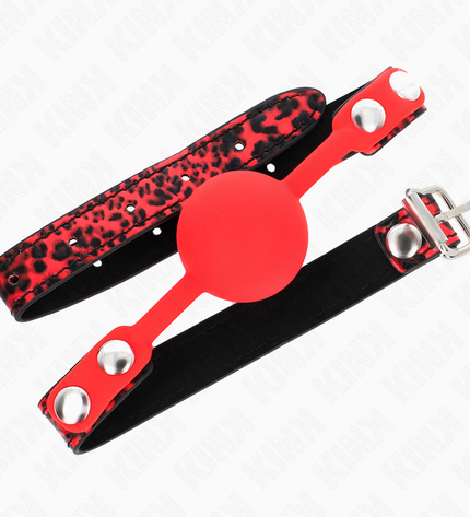 KINK - BOULE EN SILICONE 4 CM GAG MODÈLE 2 60 x 2 CM by KINK COLLAR & GAG