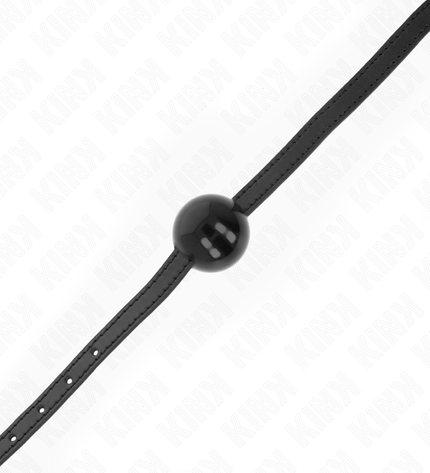 KINK - BALLE SOLIDE SIMPLE NOIRE 4 CM BAG 65 x 1,5 CM by KINK COLLAR & GAG