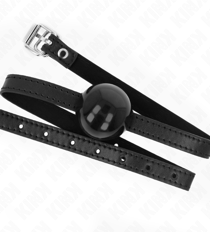 KINK - BALLE SOLIDE SIMPLE NOIRE 4 CM BAG 65 x 1,5 CM by KINK COLLAR & GAG