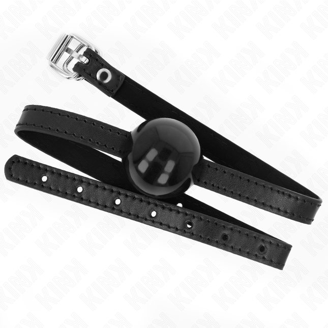 KINK - BALLE SOLIDE SIMPLE NOIRE 4 CM BAG 65 x 1,5 CM by KINK COLLAR & GAG