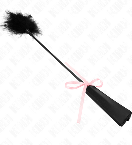 KINK - PLUMES CHACOUILLÉES AVEC NOEUD DE RUBAN ROSE 49 CM by KINK IMPACT & TOUCH