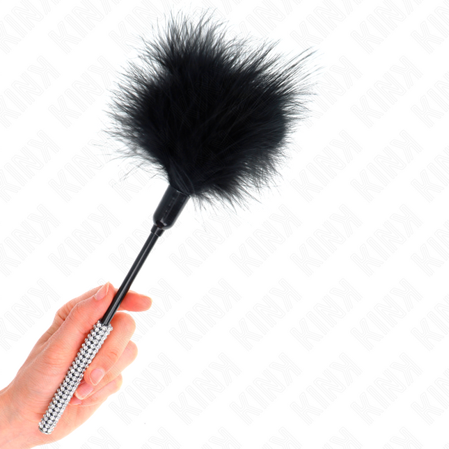 KINK - PLUMES CHACOUILLES AVEC MANCHE STRASS 27 CM by KINK IMPACT & TOUCH