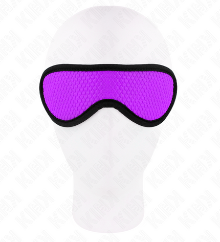 KINK - BANDAGE TEXTURÉ À ÉCAILLES AVEC BORD RECOUVERT VIOLET 20 x 7 CM by KINK MASKED ALLURE