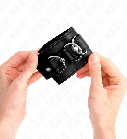 KINK - 3 APPAREILS-POIGNETS AJUSTABLES NOIR 17,5-25 CM X 6 CM by KINK WRIST RESTRAINT