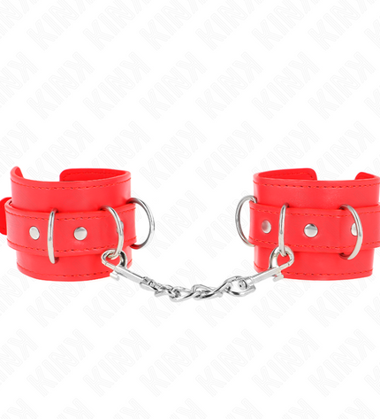 KINK - 3 APPAREILS-POIGNETS AJUSTABLES ROUGE 17,5-25 CM X 6 CM by KINK WRIST RESTRAINT