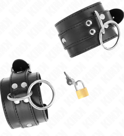 KINK - APPAREILS-POIGNETS VERROUILLÉS PAR JOINT TORIQUE NOIR RÉGLABLE 20-28 CM X 5,5 CM by KINK WRIST RESTRAINT