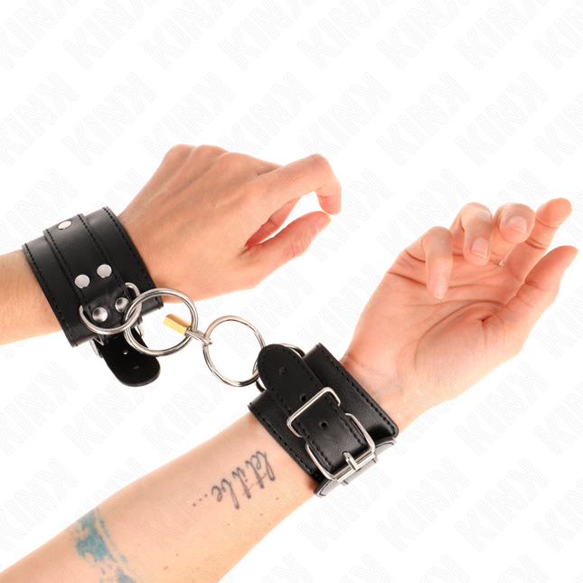 KINK - APPAREILS-POIGNETS VERROUILLÉS PAR JOINT TORIQUE NOIR RÉGLABLE 20-28 CM X 5,5 CM by KINK WRIST RESTRAINT