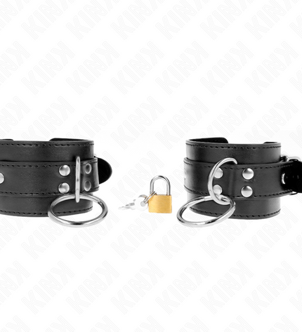 KINK - APPAREILS-POIGNETS VERROUILLÉS PAR JOINT TORIQUE NOIR RÉGLABLE 20-28 CM X 5,5 CM by KINK WRIST RESTRAINT