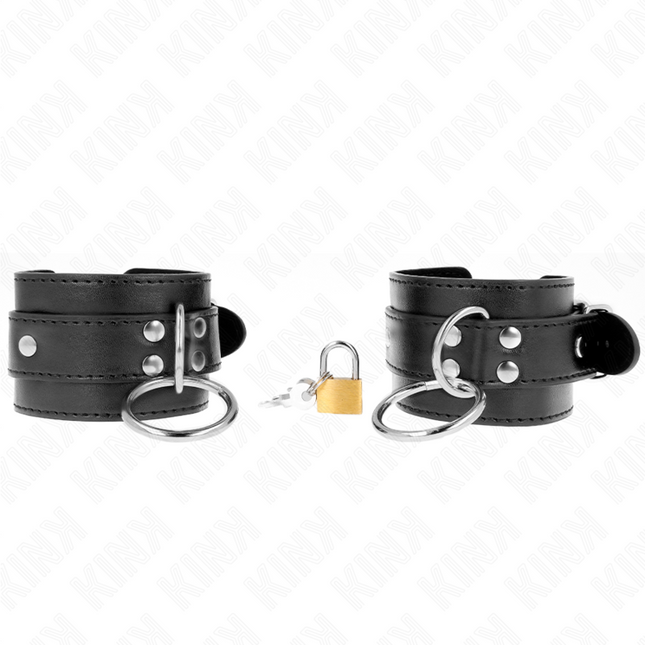 KINK - APPAREILS-POIGNETS VERROUILLÉS PAR JOINT TORIQUE NOIR RÉGLABLE 20-28 CM X 5,5 CM by KINK WRIST RESTRAINT