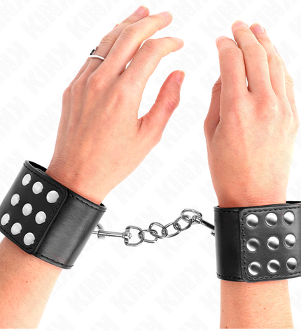 KINK - APPUI-POIGNETS AVEC BOUTON-PRESSION NOIR RÉGLABLE 19-24 CM X 5,5 CM by KINK WRIST RESTRAINT