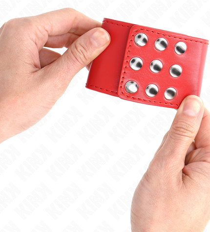KINK - APPUI-POIGNETS AVEC BOUTON-PRESSION ROUGE RÉGLABLE 19-24 CM X 5,5 CM by KINK WRIST RESTRAINT