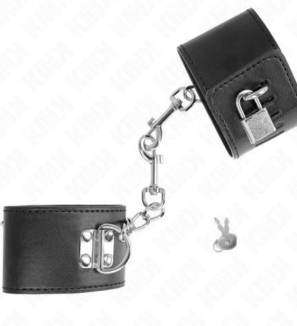 KINK - APPUI-POIGNETS AVEC FERMETURE PAR CADENAS NOIR AJUSTABLE 16-23 CM X 5,5 CM by KINK WRIST RESTRAINT